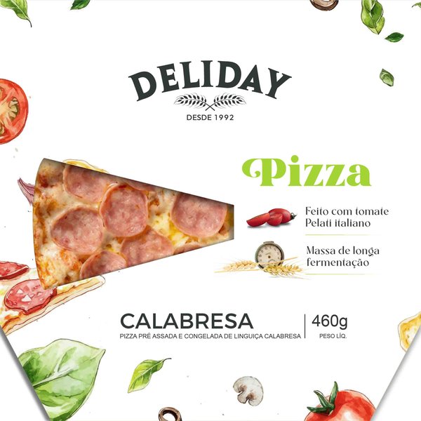 Embalagem Pizza Calabresa DeliDay